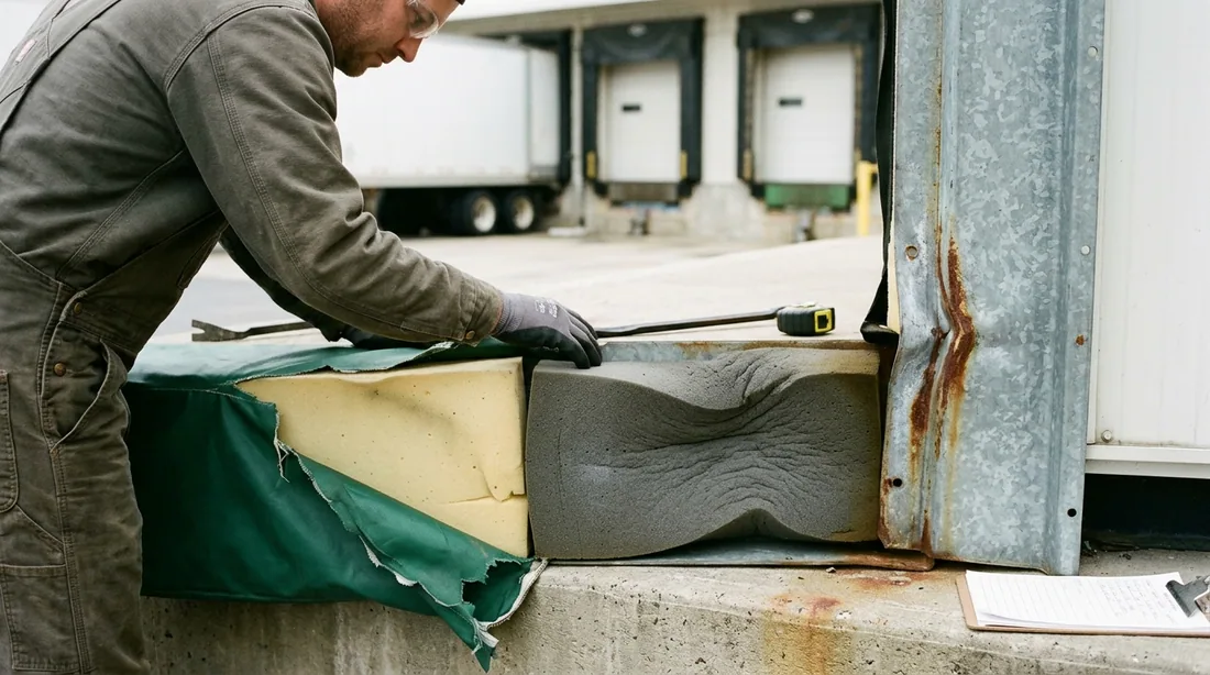 Distinguishing a torn cover over sound foam from foam that has taken a permanent set, from a bent — Omaha, NE